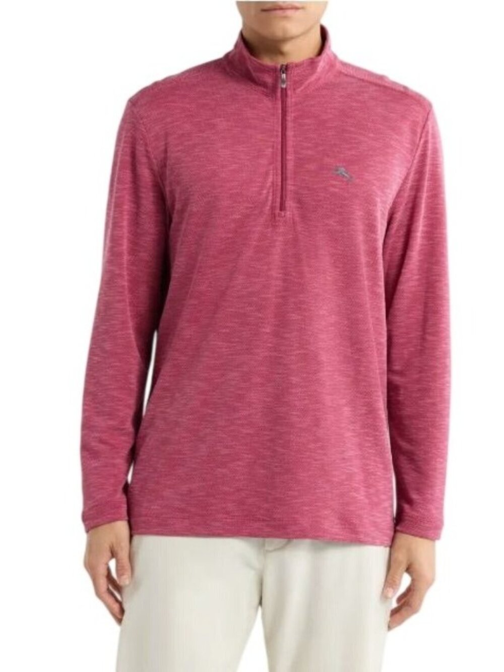 Tommy Bahama Mens Red Half Zip Pullover Carmel Bay Top Activewear Sz XXL New